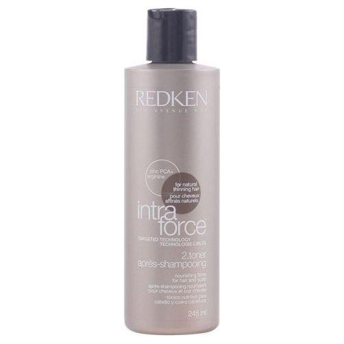 Redken Intra Force Scalp Treatment for natural hair in a 3 oz bottle, designed to strengthen and invigorate the scalp.