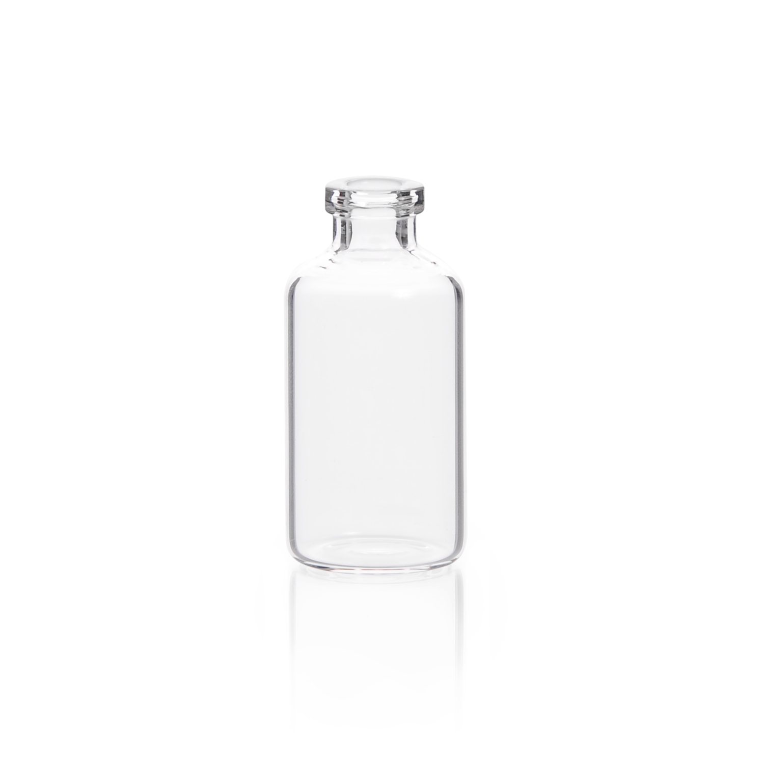Set of 2ml clear glass vials with 13mm crimp finish, used in science and laboratory applications, from Pasteur Pharmacy.