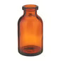Set of 50 sterile amber glass vials with 20mm finish, 30mL capacity for laboratory and scientific use.