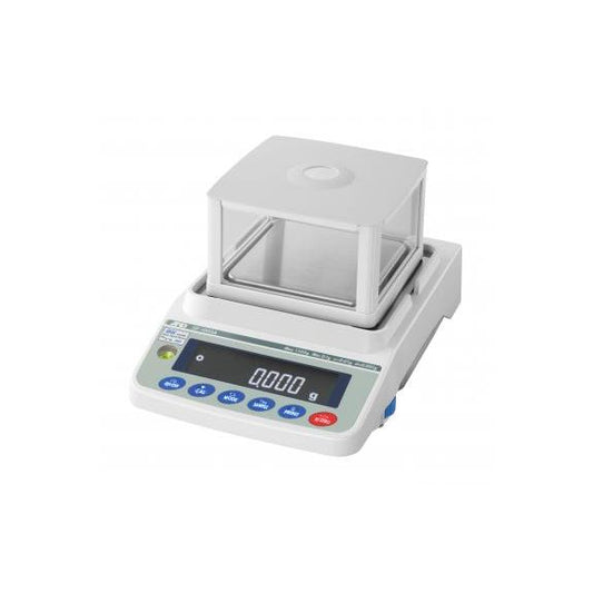 A&D GF-1000 precision toploading balance with 1100g capacity and 0.001g readability, designed for science and laboratory use.