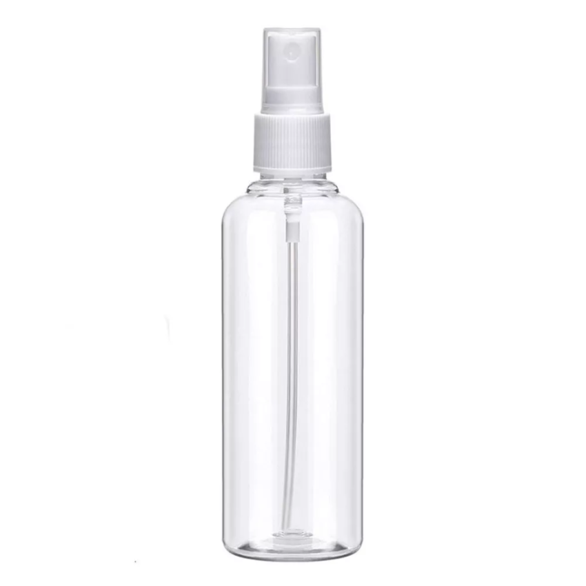 Set of 400 clear PE plastic spray bottles, 120 mL capacity, ideal for science and laboratory use, by Pasteur Pharmacy.