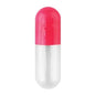 Pink opaque and clear size 1 CONI-SNAP empty capsules by Pasteur Pharmacy, 5000 count for science and laboratory use