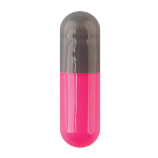 Pink opaque and clear CONISNAP® Size 1 empty capsules for science and laboratory use, 10,000 count by Pasteur Pharmacy.