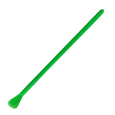 Green LevGo SmartSpatula MACRO disposable spatula by Pasteur Pharmacy, 310 mm, shown in a laboratory setting, 150-pack.