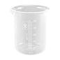 500 mL polypropylene beaker used in science and laboratory experiments, featuring clear measurement markings and a sturdy handle.