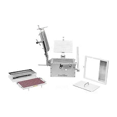 ProFiller 3700 bench-top capsule filling system for size 5 capsules in a science laboratory setting, manufactured by Pasteur Pharmacy.