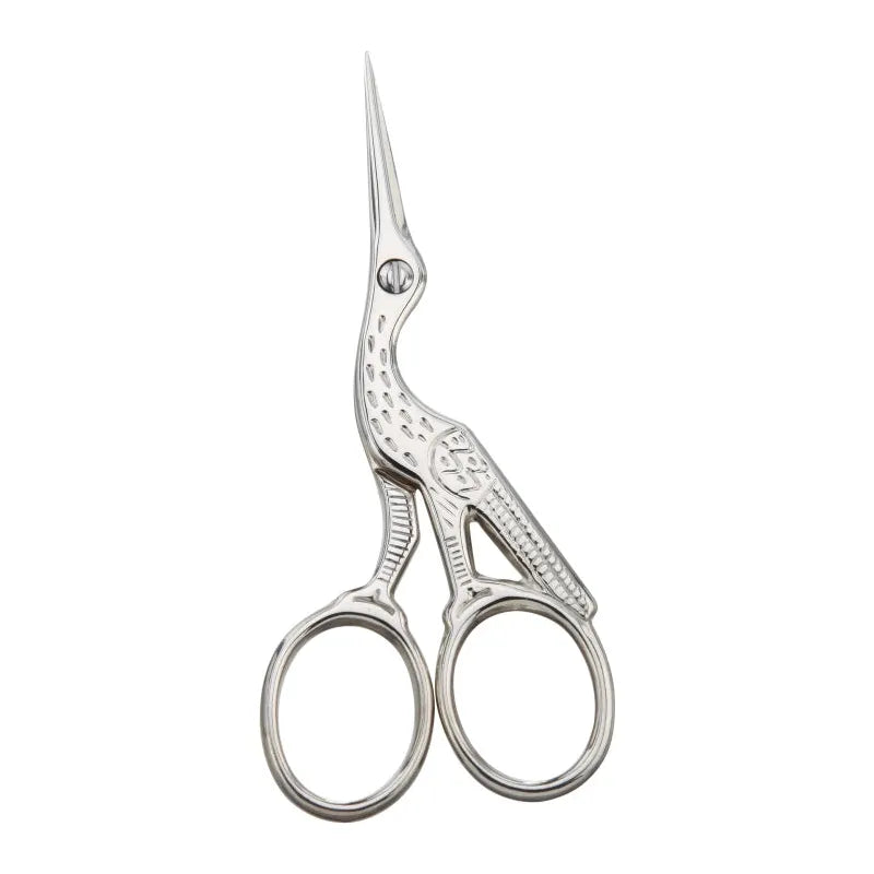 Tweezerman Stork Scissors, precision grooming scissors with a stork design, ideal for detailed trimming and grooming tasks.