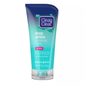 Clean & Clear Exfoliating Scrub by Pasteur Pharmacy showing the 5 oz oil-free deep action scrub bottle with label details.