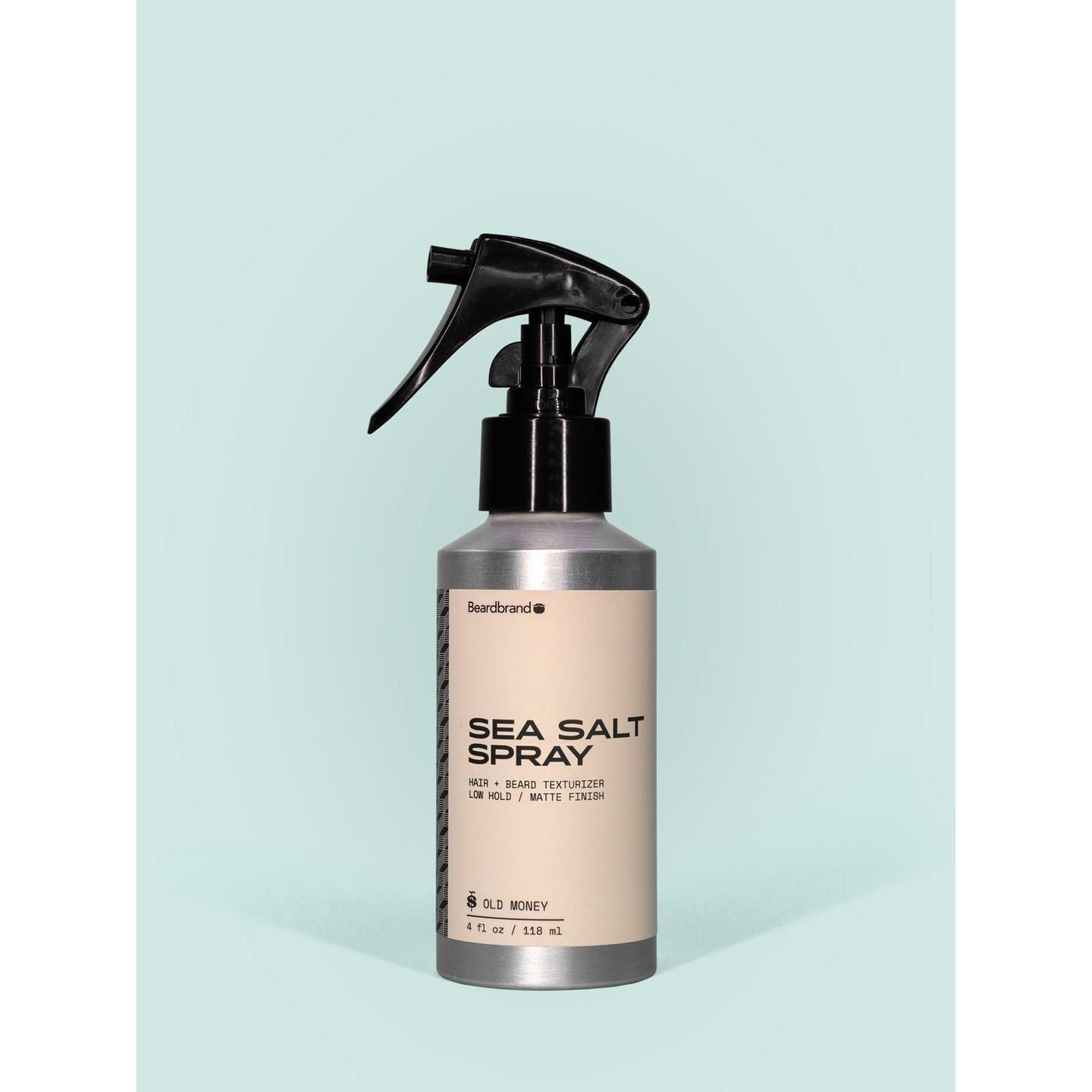 Beardbrand Temple Smoke Sea Salt Spray in 4 oz bottle, natural sea salt spray for textured, tousled hair styling.