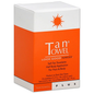 Dark tan self-tan towelettes by Pasteur Pharmacy, half-body size, pack of 10, for easy sunless tanning application.