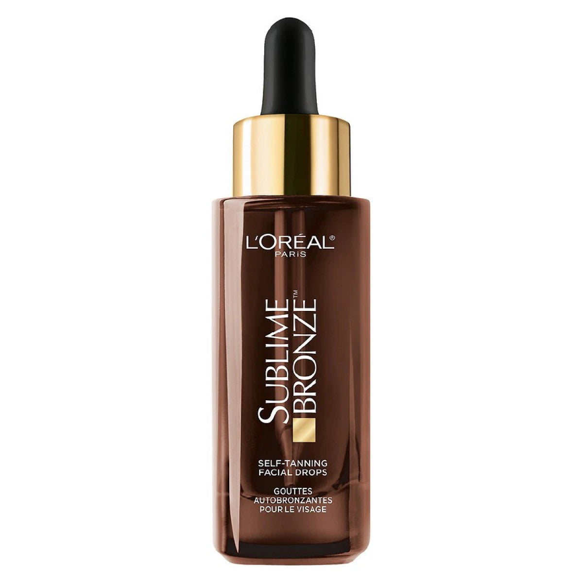 L'Oréal Paris Sublime Bronze Self Tanning Facial Drops in 1 Fl Oz bottle, natural glow, facial tanning product by Pasteur Pharmacy