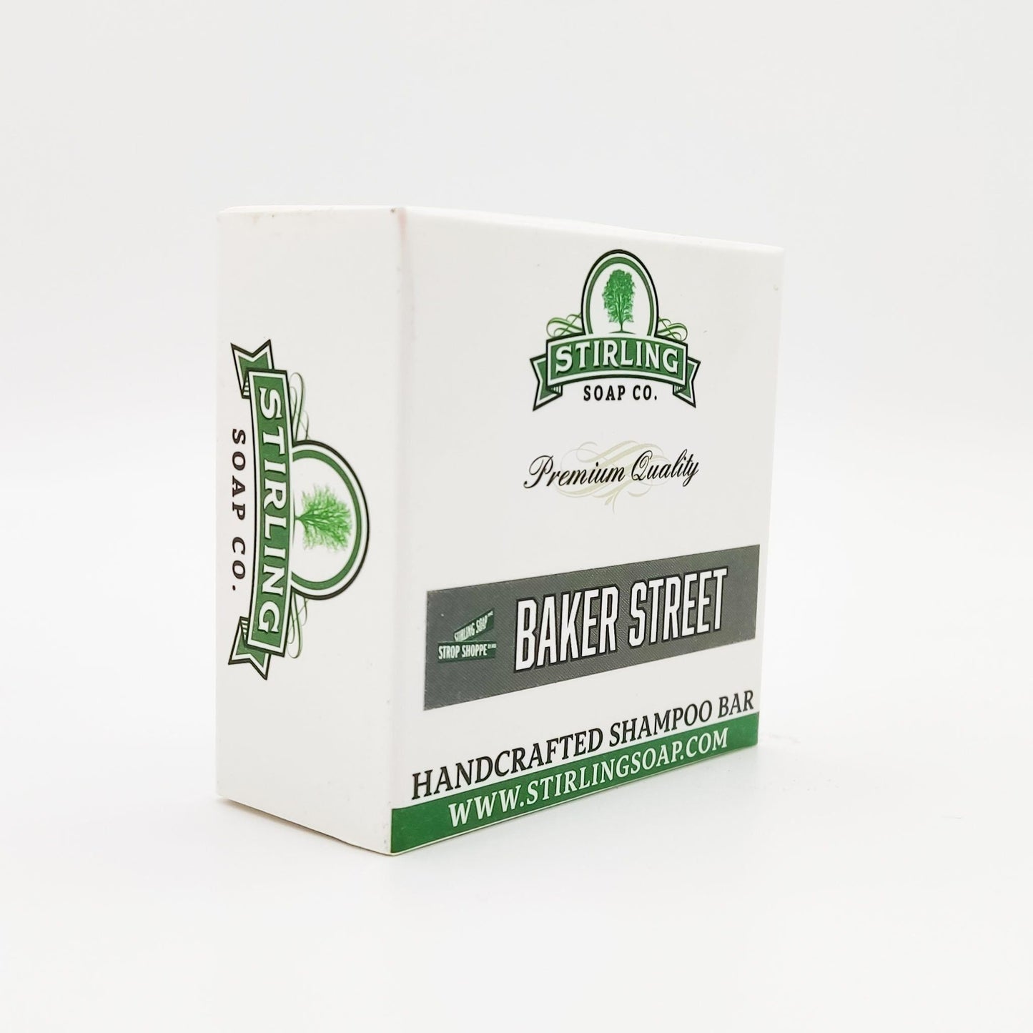Stirling Soap Co. Baker Street Shampoo Bar by Pasteur Pharmacy, 3.8 oz, natural solid shampoo with herbal ingredients