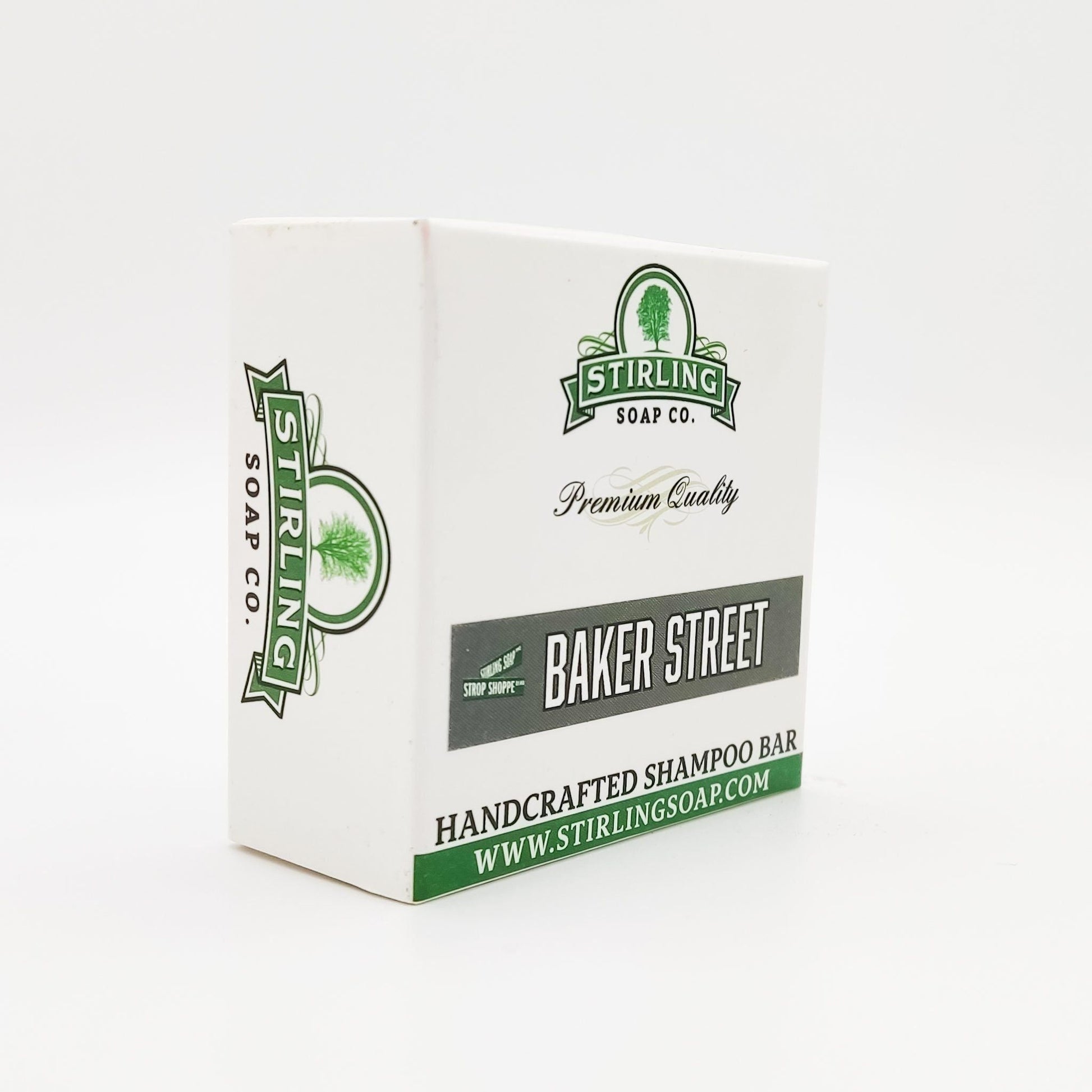 Stirling Soap Co. Baker Street Shampoo Bar by Pasteur Pharmacy, 3.8 oz, natural solid shampoo with herbal ingredients