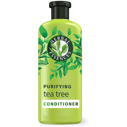 Herbal Essences Clarifying Conditioner with Tea Tree in 13.5 fl oz bottle, ideal for deep cleansing and refreshing hair.