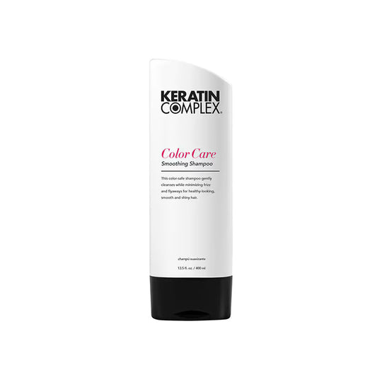 Keratin Complex Color Care Smoothing Shampoo from Pasteur Pharmacy, 13.5 oz bottle, ideal for color-treated, smooth hair.
