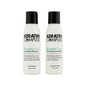 Pasteur Pharmacy Keratin Complex Keratin Care smoothing shampoo and conditioner duo, 90ml bottles, for shiny, frizz-free hair.