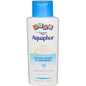 Aquaphor Baby gentle wash and hair shampoo 2-in-1 formula in an 8.4 oz bottle, suitable for delicate baby skin and hair.