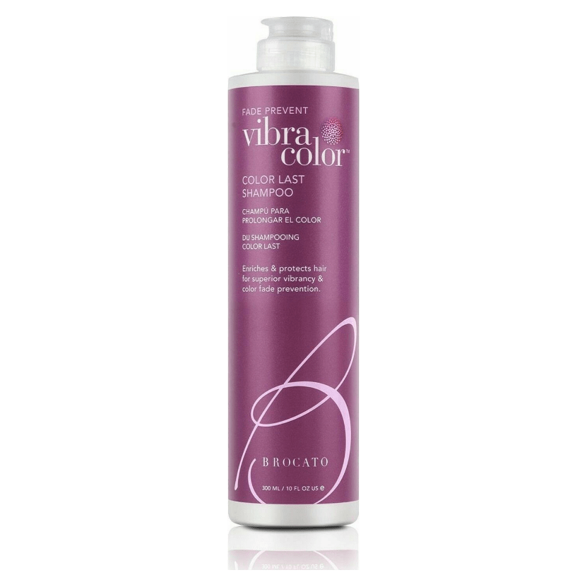Brocato Vibracolor Fade Prevent Shampoo 300ml bottle, gentle hair care shampoo for color-treated hair, by Pasteur Pharmacy