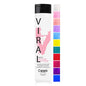 Celeb Luxury Viral Colorwash semi-permanent pink shampoo in a professional hair color deposit bottle with pastel light pink shade.