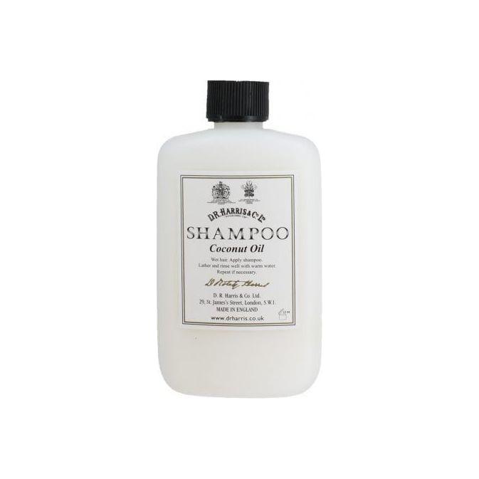 D. R. Harris & Co Coconut Oil Shampoo by Pasteur Pharmacy, 100ml bottle, natural coconut oil formula for nourishing hair.