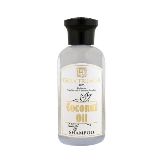 Geo. F. Trumper Coconut Oil Shampoo in 100ml bottle, natural shampoo with coconut oil for nourishing hair.