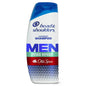 Head and Shoulders Old Spice anti-dandruff shampoo bottle with Pure Sport scent, 20.7 fl oz (613 ml), displayed on a shelf.