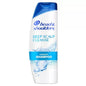Head & Shoulders dandruff shampoo bottle with deep scalp cleanse formula, 12.5 oz, in a clear plastic container.