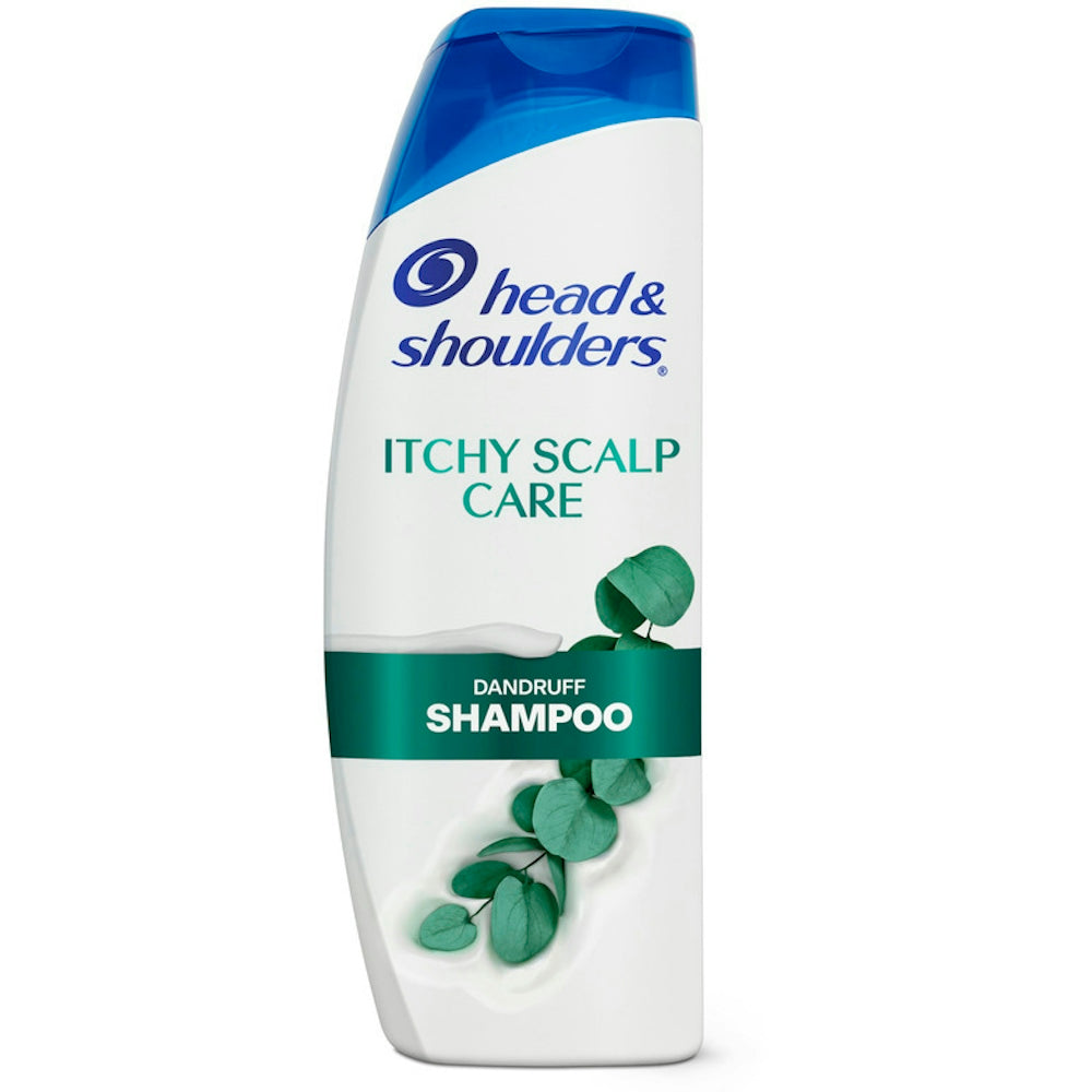 Head & Shoulders Itchy Scalp Care Daily Dandruff Shampoo bottle by Pasteur Pharmacy, 12.5 fl oz, with label and cap visible.