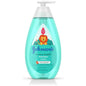 Johnson's No More Tangles Kids Shampoo bottle, paraben-free shampoo for children, 20.3 fl oz, with colorful packaging.