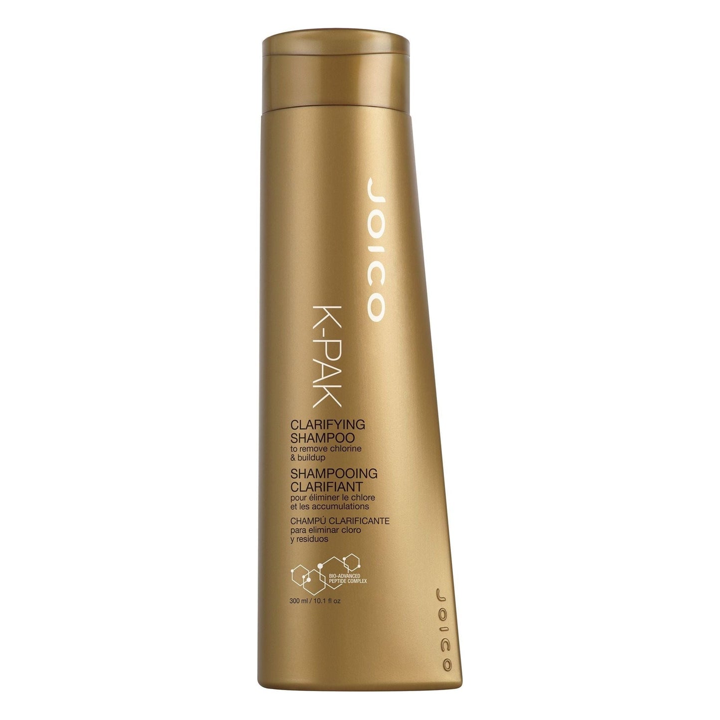 Joico K-Pak Clarifying Shampoo in 10.1 oz bottle, natural hair cleansing shampoo, designed to remove buildup and impurities.