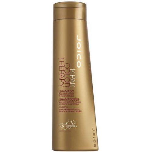 Joico K-Pak Color Therapy Shampoo in 10.1 oz bottle, sulfate-free hair cleanser for color-treated hair, natural hair care product