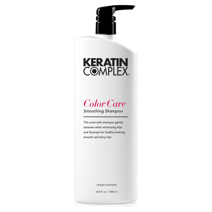 Keratin Complex Keratin Color Care Shampoo in a 33.8 fl oz bottle, designed for color-treated hair, by Pasteur Pharmacy.