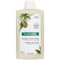 Klorane Shampoo with Cupuacu Butter in a 13.5 oz bottle, featuring creamy formula for nourishing hair care.
