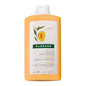 Klorane Mango Butter Shampoo in a 13.5 oz bottle, natural hair care shampoo with nourishing mango butter from Pasteur Pharmacy.