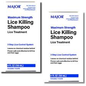 Pasteur Pharmacy lice killing shampoo in a bottle, maximum strength treatment for effective lice removal, visible label on the product.