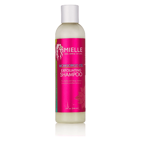 Mielle Mongongo Exfoliating Shampoo in 8 oz bottle, natural hair care shampoo with exfoliating properties, by Pasteur Pharmacy
