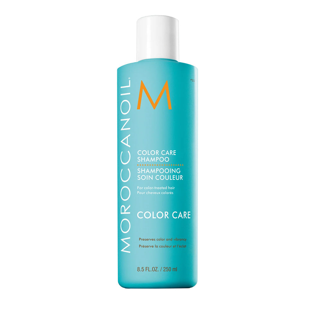 Moroccanoil Color Care Shampoo in 8.5 oz bottle, moisturizing hair shampoo for color-treated hair, by Pasteur Pharmacy