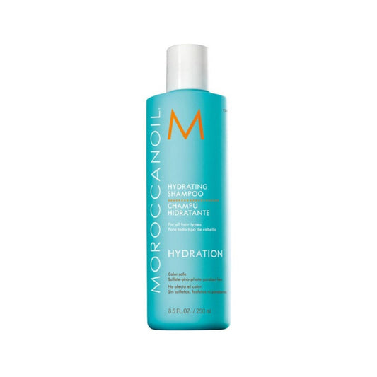 Moroccanoil Hydration Hydrating Shampoo in 8.5 oz bottle, nourishing hair care product with moisture-boosting formula