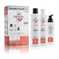 Nioxin System 4 Cleanser shampoo for fine hair, 150ml, in a clear bottle with white and blue label, designed for thinning hair.