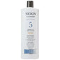 Nioxin System 5 Cleanser Shampoo in a 33.8 fl oz bottle, designed for thinning hair and scalp health, by Pasteur Pharmacy.