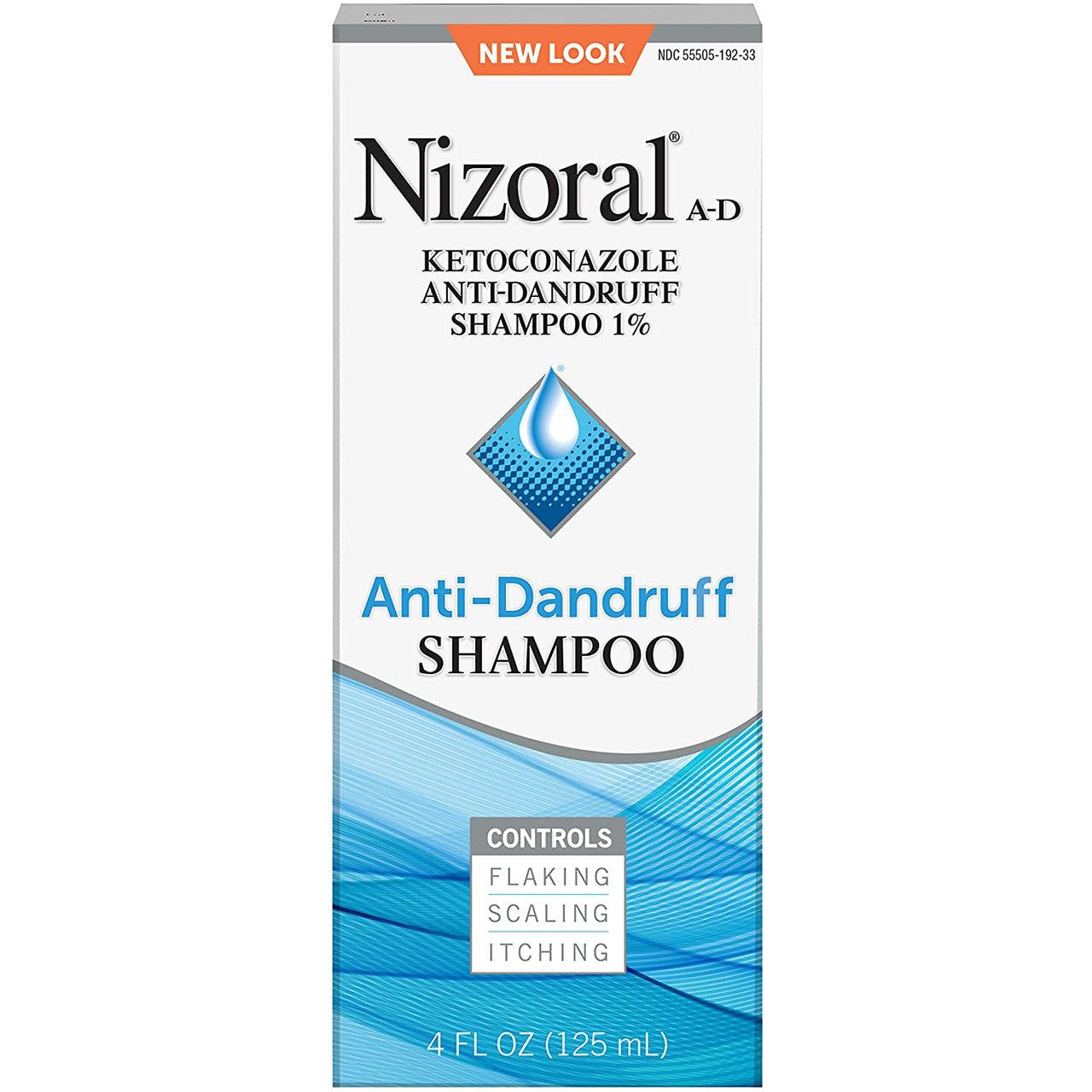 Nizoral AD AntiDandruff Shampoo in fresh scent, 4 oz bottle, designed to treat dandruff and scalp irritation.