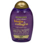 Ogx Biotin & Collagen Extra Strength Shampoo bottle with label, showcasing the shampoo's packaging and branding.