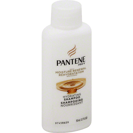 Pantene Pro-V Daily Moisture Renewal Shampoo in a 1.7 oz bottle, designed for nourishing and moisturizing hair.