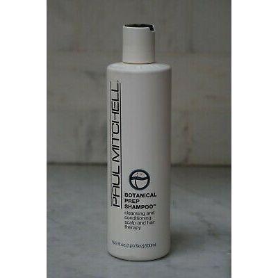 Paul Mitchell Botanical Prep Shampoo in 8.5oz bottle, gentle hair cleanser with botanical ingredients, displayed on a plain background.