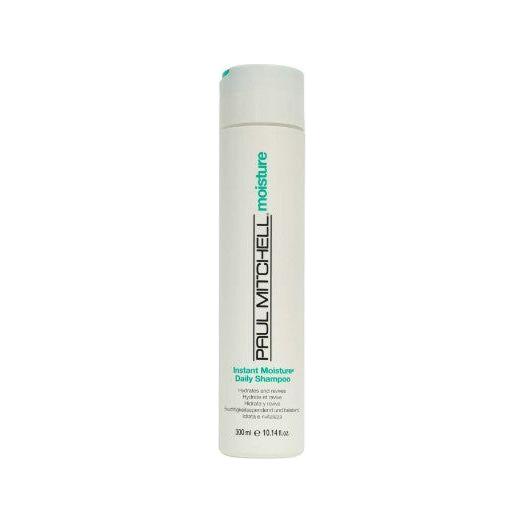 Paul Mitchell Instant Moisture Shampoo in 300ml bottle, showing the sleek packaging and product label.