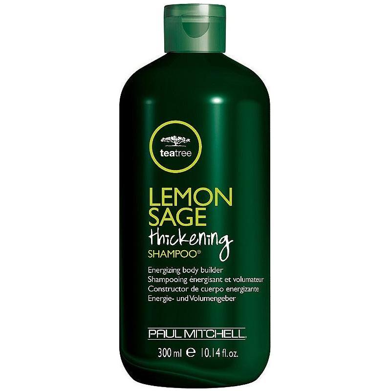 Paul Mitchell Lemon Sage Thickening Shampoo 300ml bottle with lemon and sage ingredients for volumizing hair.