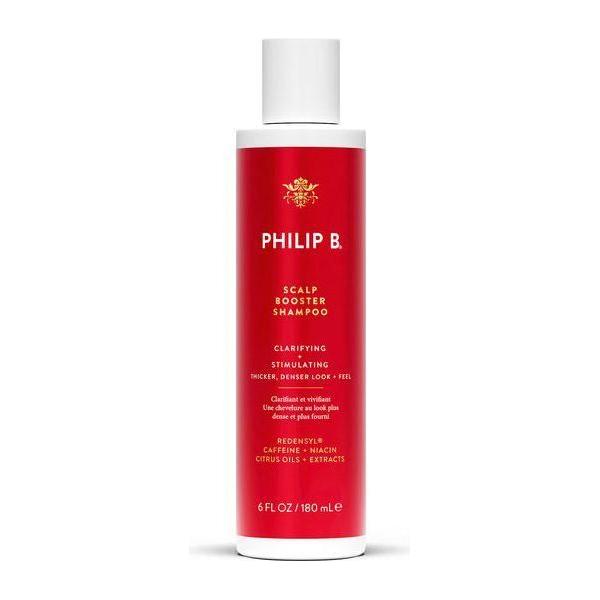 Philip B. Scalp Booster Shampoo in 6 oz bottle, natural formula for scalp health, from Pasteur Pharmacy.