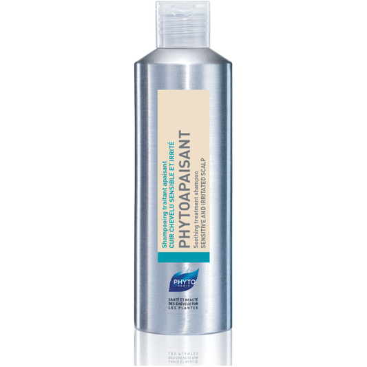 Phyto Phytoapaisant+ Intelligent Shampoo bottle, 6.7 oz, a gentle shampoo for sensitive scalp with natural botanical ingredients.