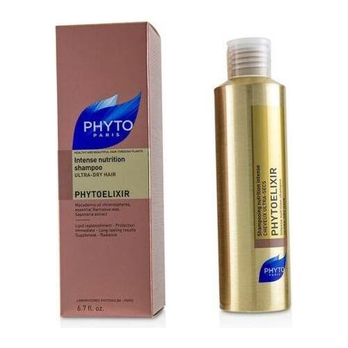 Phyto Phytoelixir Nutrition Intense Shampoo in 200ml bottle, nourishing hair shampoo from Pasteur Pharmacy.