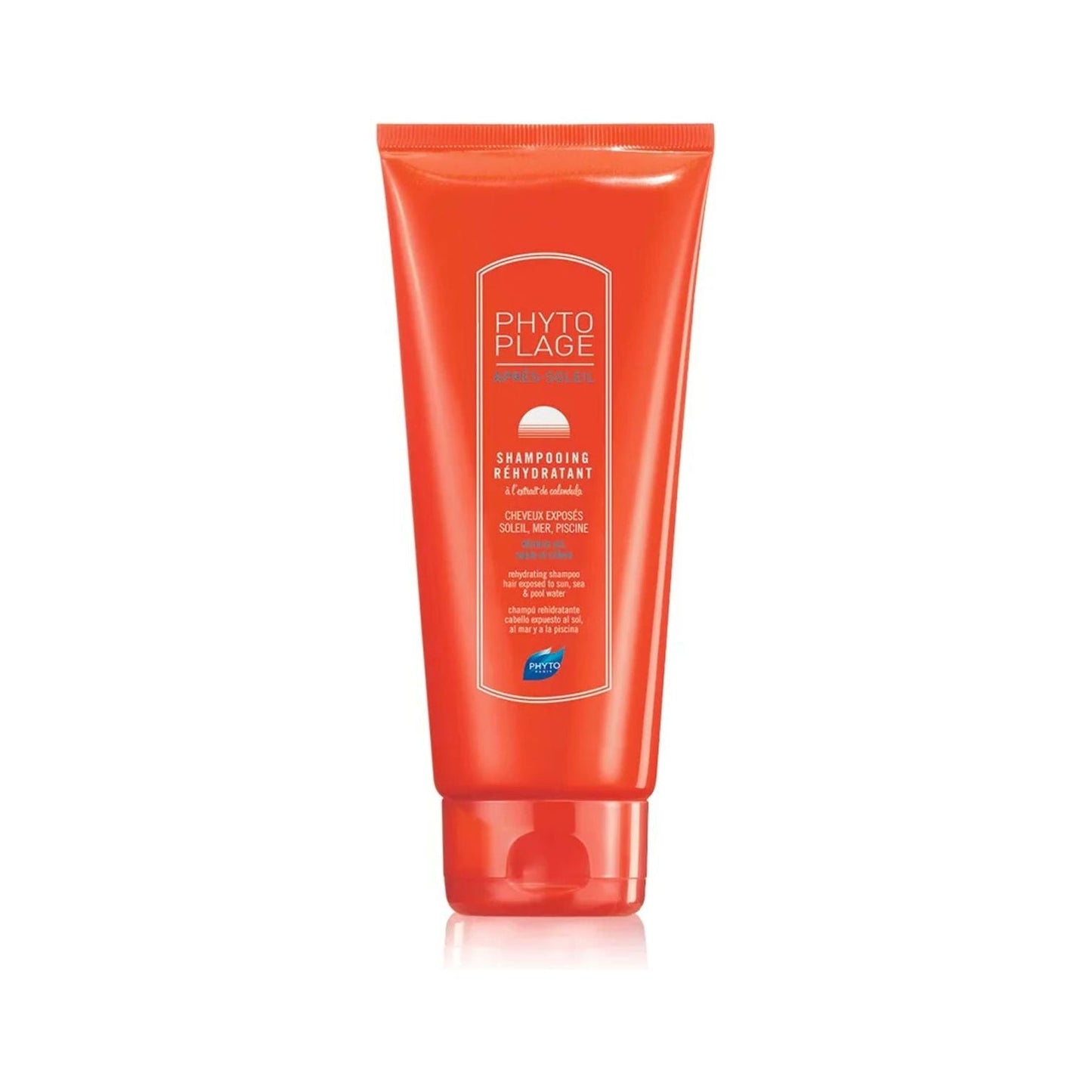 Phyto Sun Care Phytoplage rehydrating shampoo for hair and body by Pasteur Pharmacy in 200ml bottle.